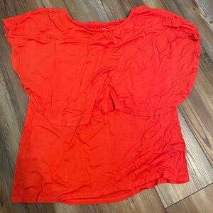 Large coral color Ava James top.